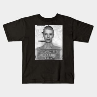 David Bowie Mugshot Kids T-Shirt